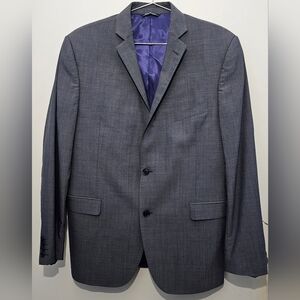 Saks Fifth Avenue Red Label - Men's Suit Lined Blazer - 100% Wool - Gray - 44R